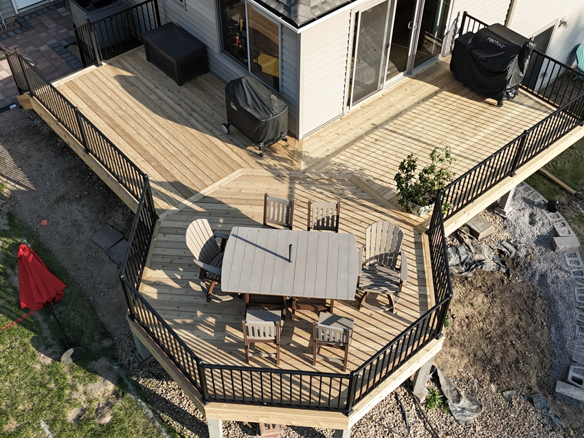 Premium TREX Select Decking installed in Maple Grove MN by Dream Decks