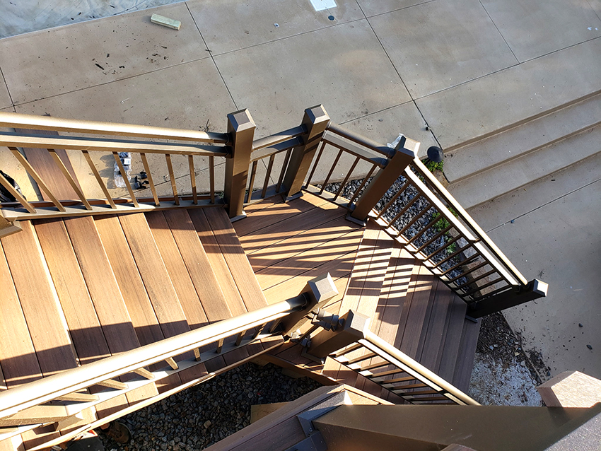 TimberTech AZEK Decking – Backyard View - Custom deck built by Dream Decks in Twin Cities, Minnesota
