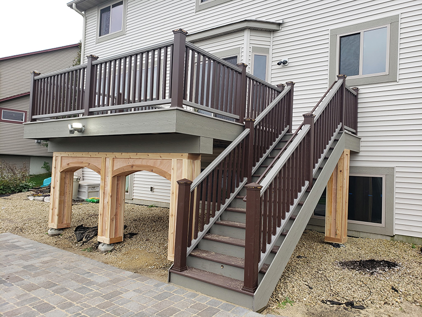TimberTech Composite with TimberTech Railing - Custom deck built by Dream Decks in Twin Cities, Minnesota