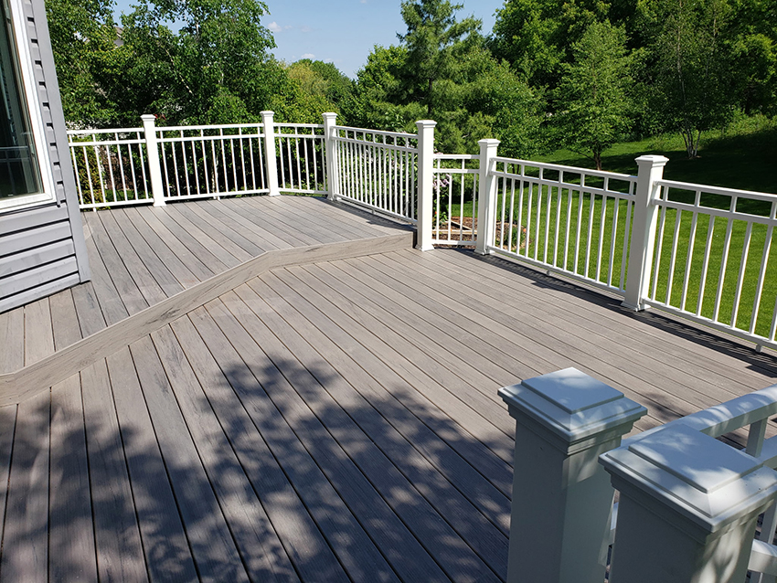 TimberTech Decking & Westbury Railing – View 3 - Custom deck built by Dream Decks in Twin Cities, Minnesota