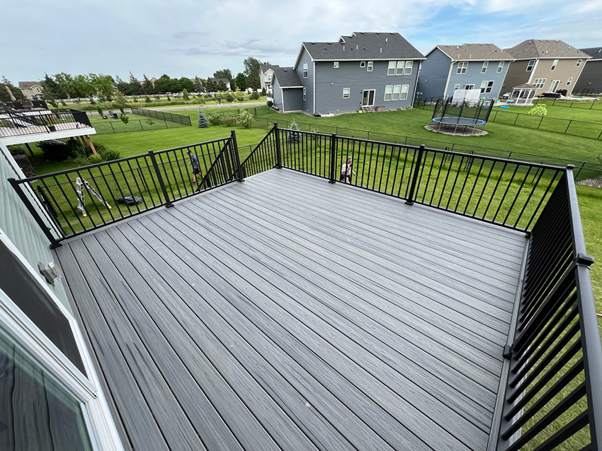 TimberTech Decking & Westbury Railing – View 4 - Custom deck built by Dream Decks in Twin Cities, Minnesota
