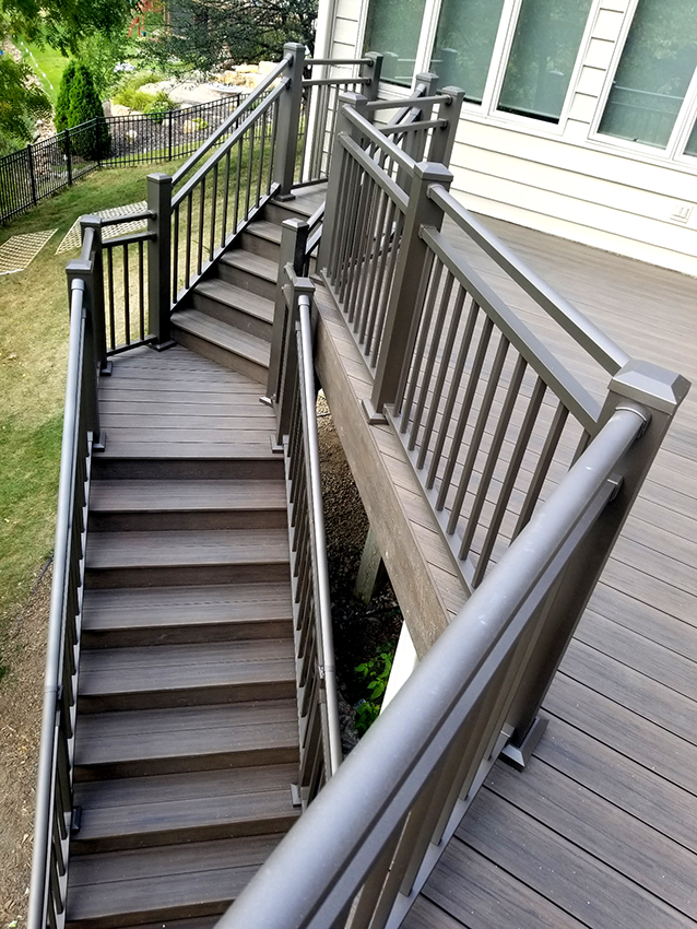 TimberTech Decking & Westbury Railing - Custom deck built by Dream Decks in Twin Cities, Minnesota