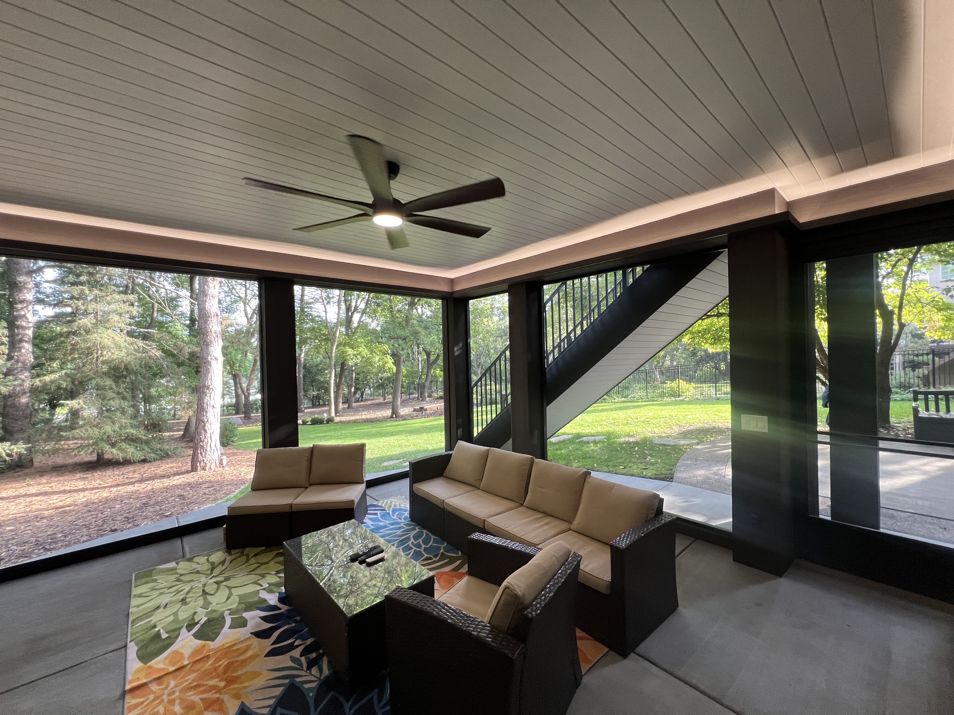 Under-Deck Drainage System - Custom deck built by Dream Decks in Twin Cities, Minnesota