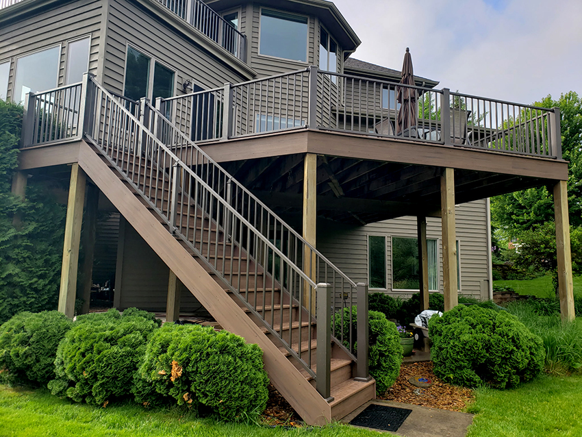 Westbury Railing & TimberTech – View 2 - Custom deck built by Dream Decks in Twin Cities, Minnesota