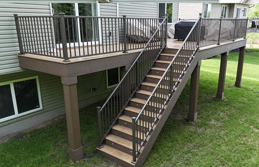 Elevated Decks Over Slopes in Minnetonka