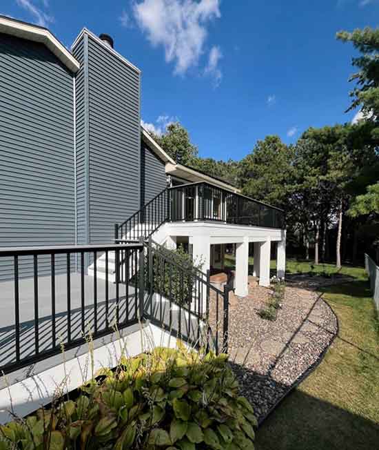 Wrap-Around Deck - Custom deck built by Dream Decks in Woodbury, Minnesota