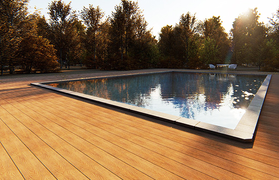 Modern pool deck design