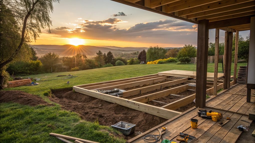 properly install deck joists beams