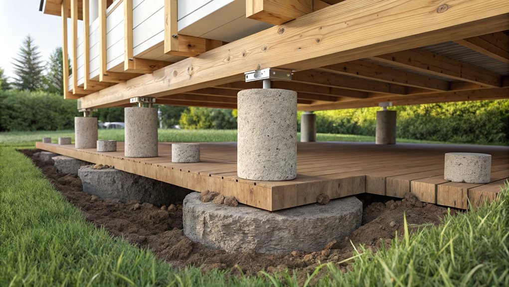 sturdy foundation concrete structural support