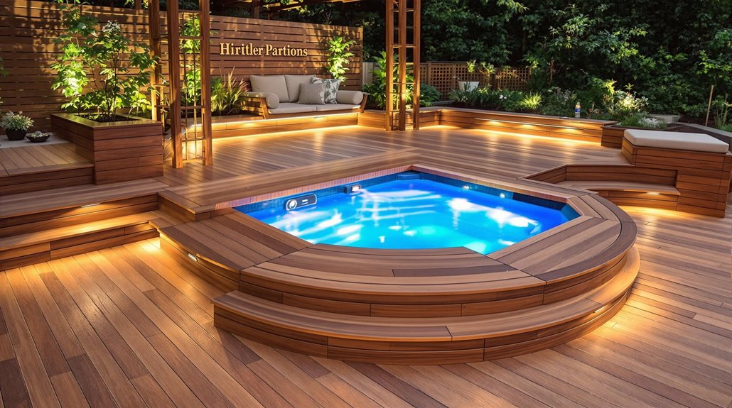 hot tub arrangement planning