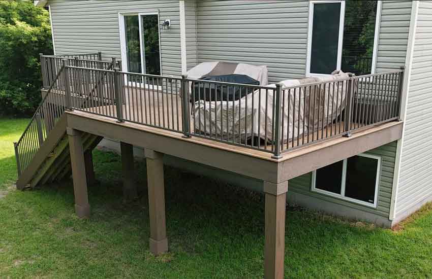 Complete deck with lighting