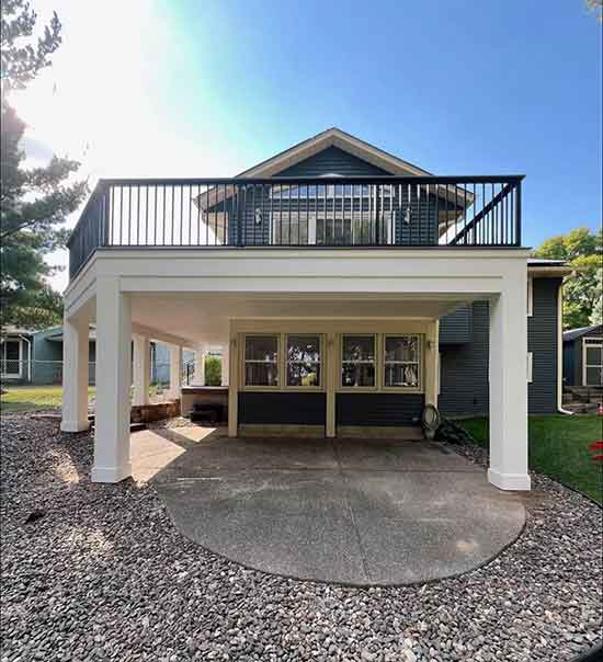 Two-Level Wrap-Around Deck Woodbury MN
