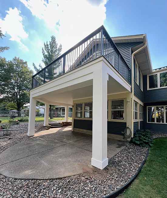 Two-Level Wrap-Around Deck Woodbury MN