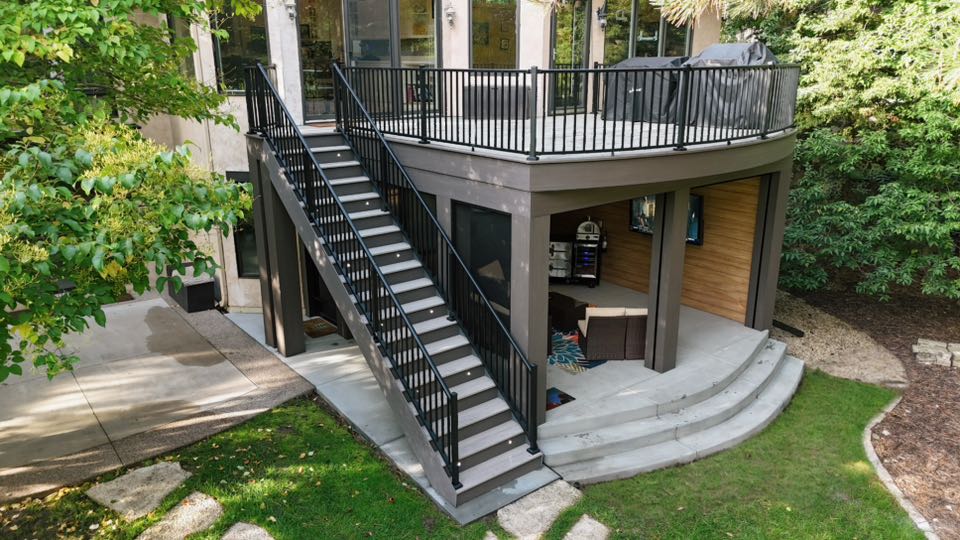 Two Level TimberTech Vintage deck